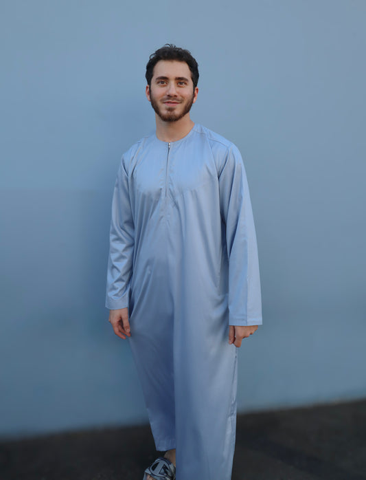 Emirati Steel Blue Thobe