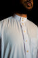 Premium Saudi Collared thobe (white) - ALIMAN