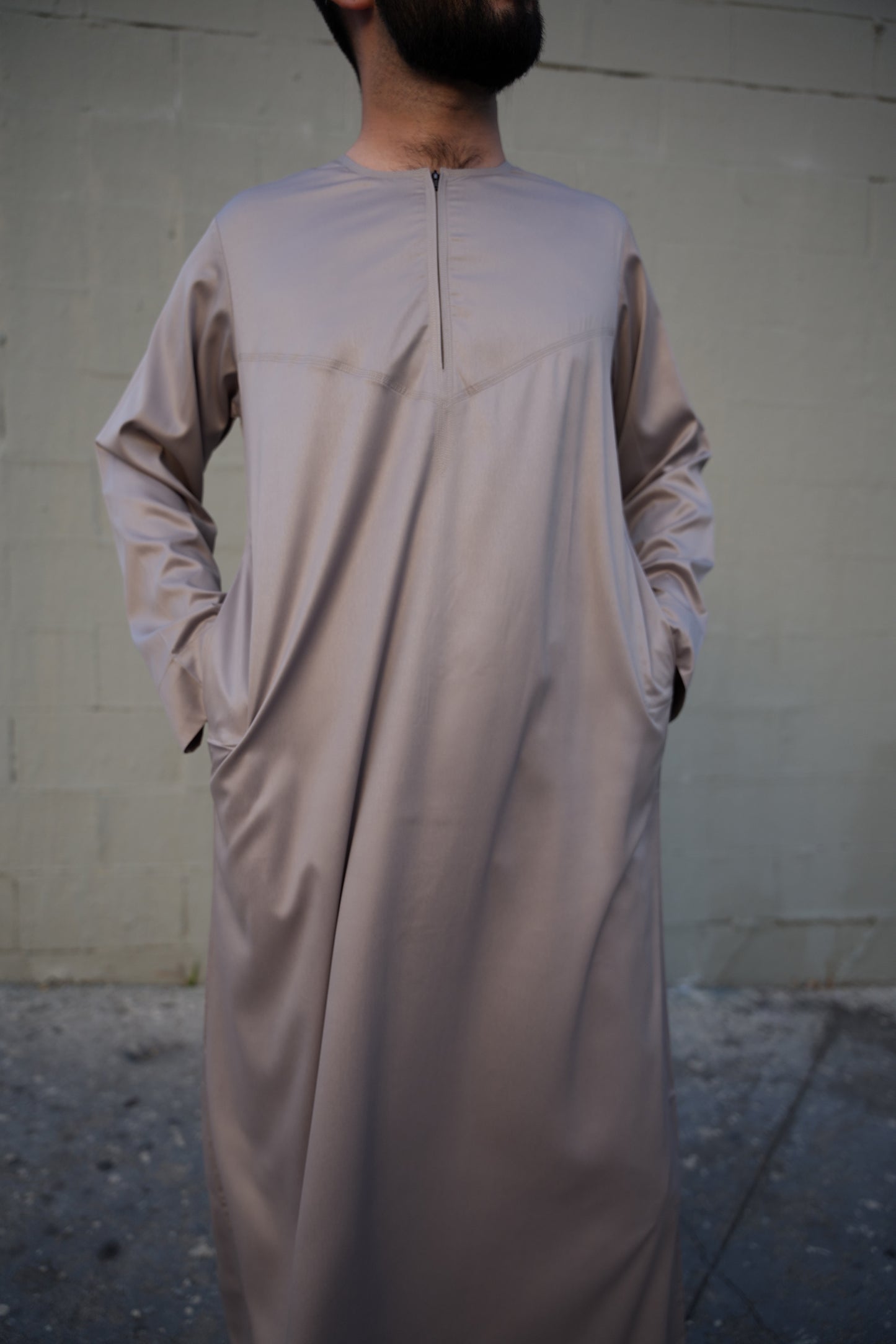 Emirati Olive Grey Thobe