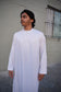 Emirati White thobe for men. Muslim clothing